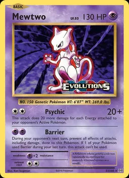 Mewtwo card photo
