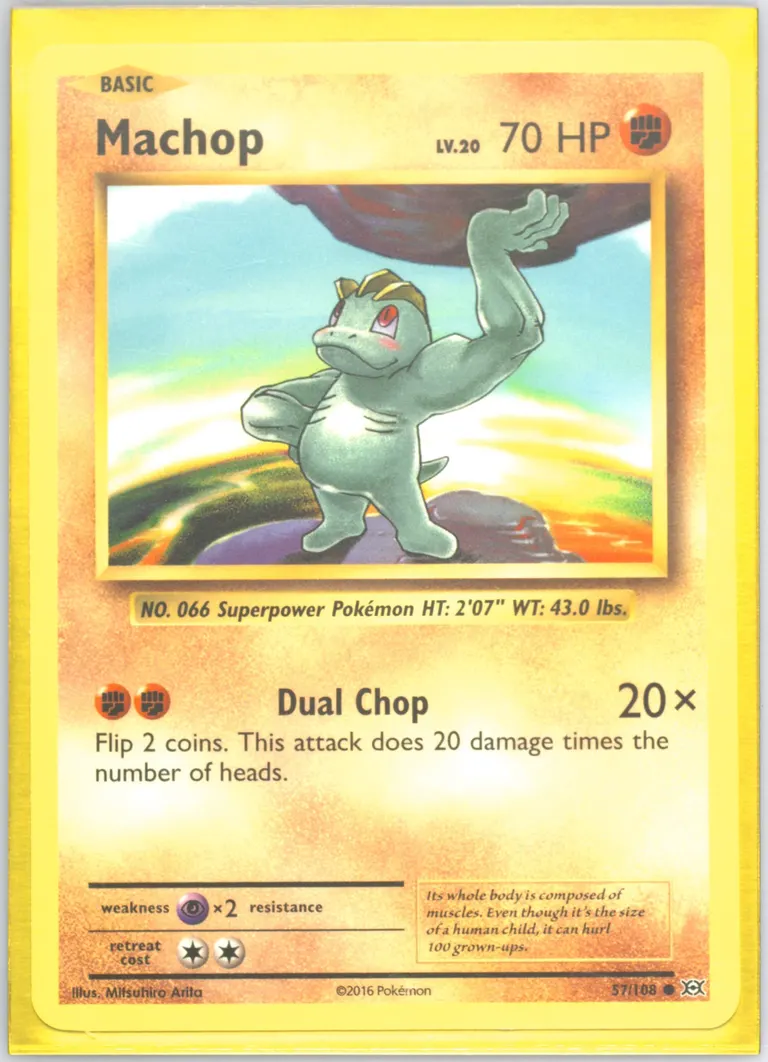 Machop card photo
