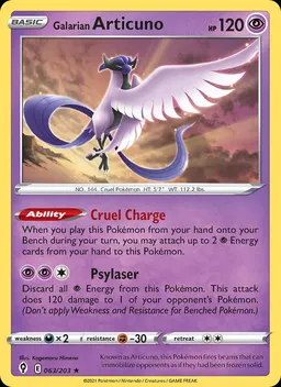 Galarian Articuno #63