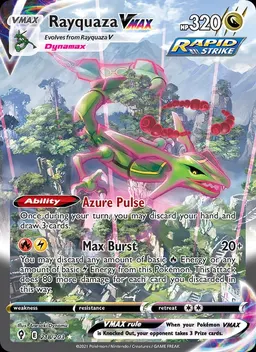 Rayquaza VMAX card photo