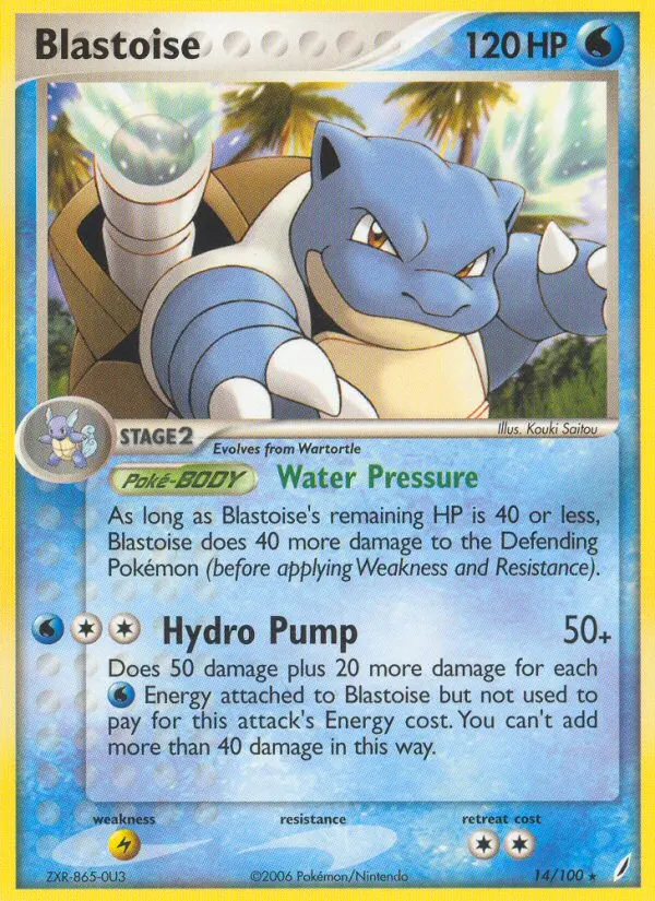 Blastoise card photo