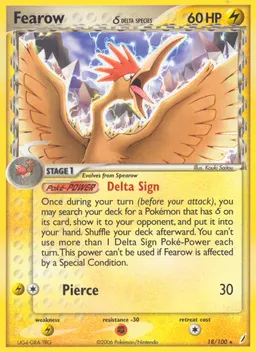 Fearow δ card photo
