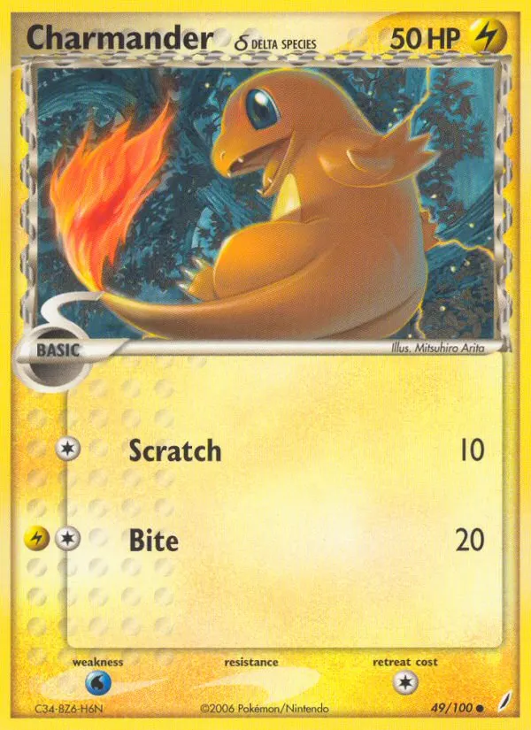 Charmander δ card photo