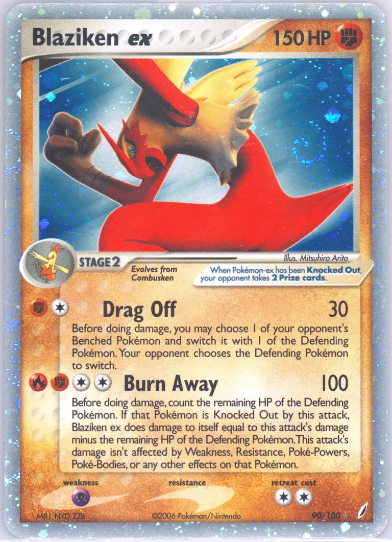 Blaziken ex card photo