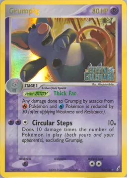 Grumpig card photo