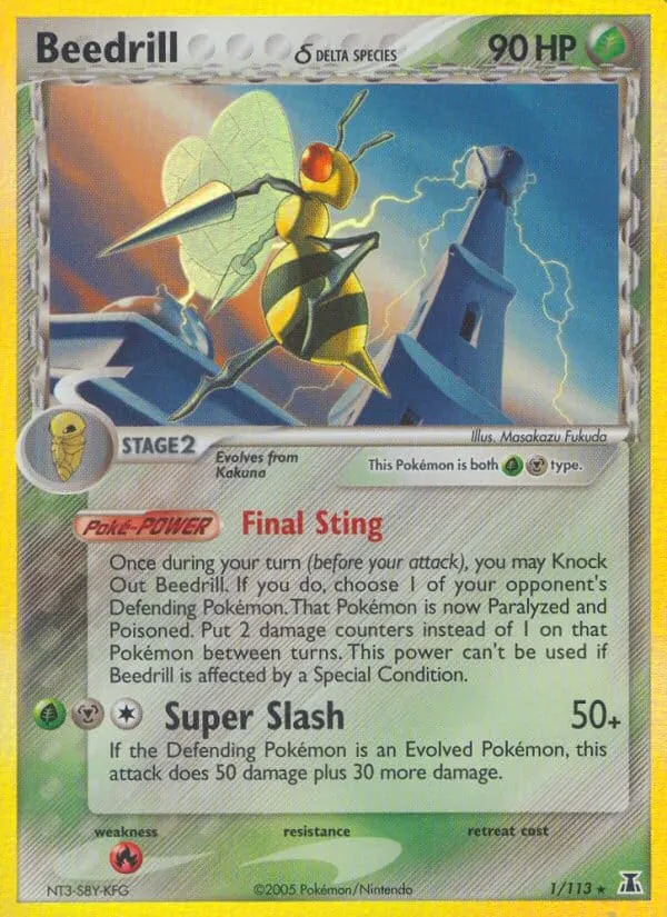 Beedrill δ card photo