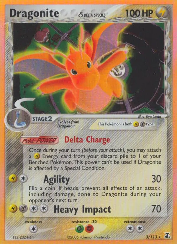 Dragonite δ card photo