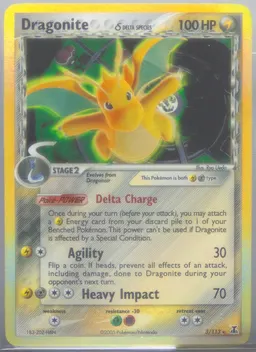 Dragonite δ card scan