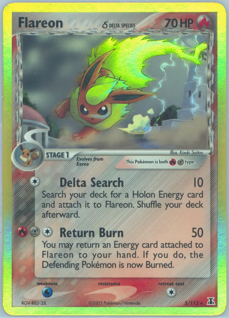 Flareon δ card photo