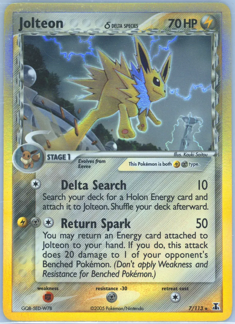Jolteon δ card photo