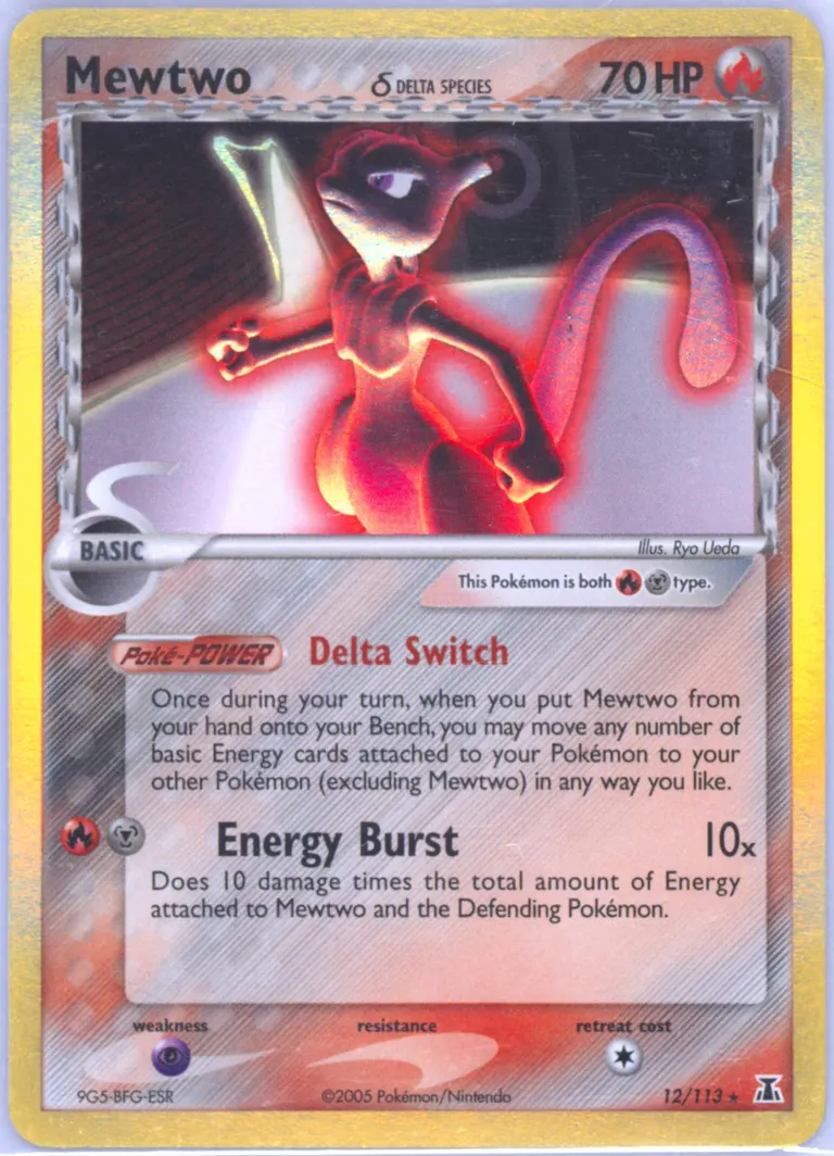 Mewtwo δ card photo