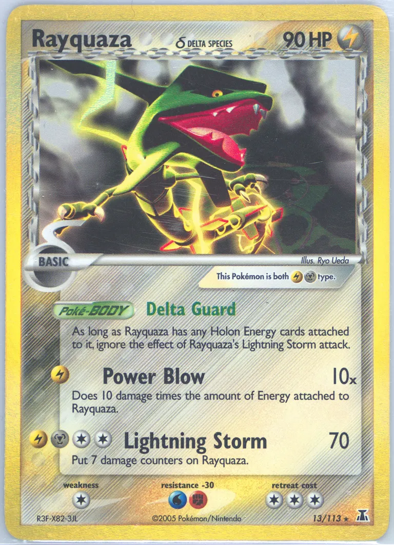 Rayquaza δ card photo