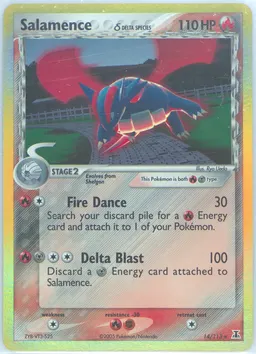 Salamence δ card photo