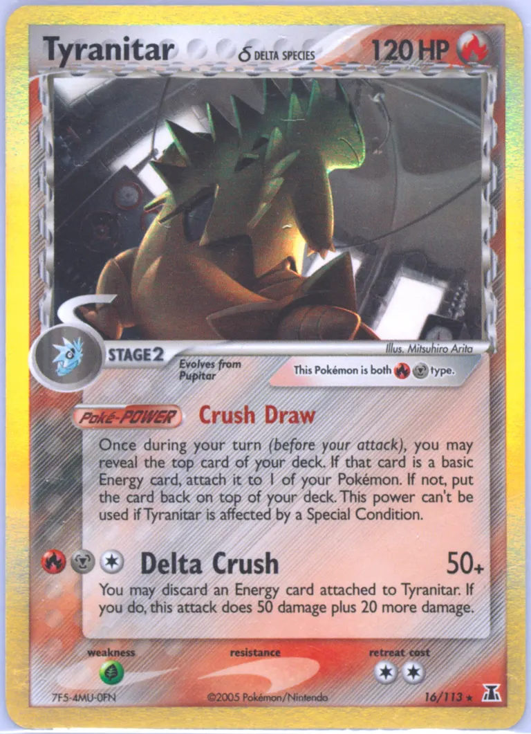 Tyranitar δ card photo