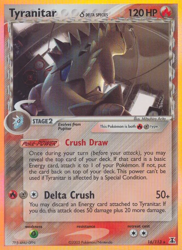 Tyranitar δ card photo