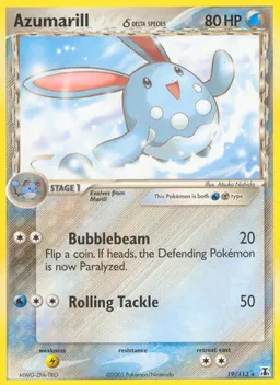 Azumarill δ card photo