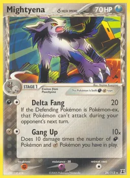 Mightyena δ card photo