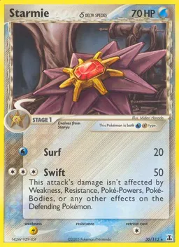 Starmie δ card photo