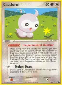 Castform card photo