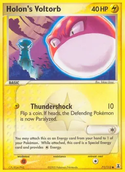 Holon's Voltorb card photo