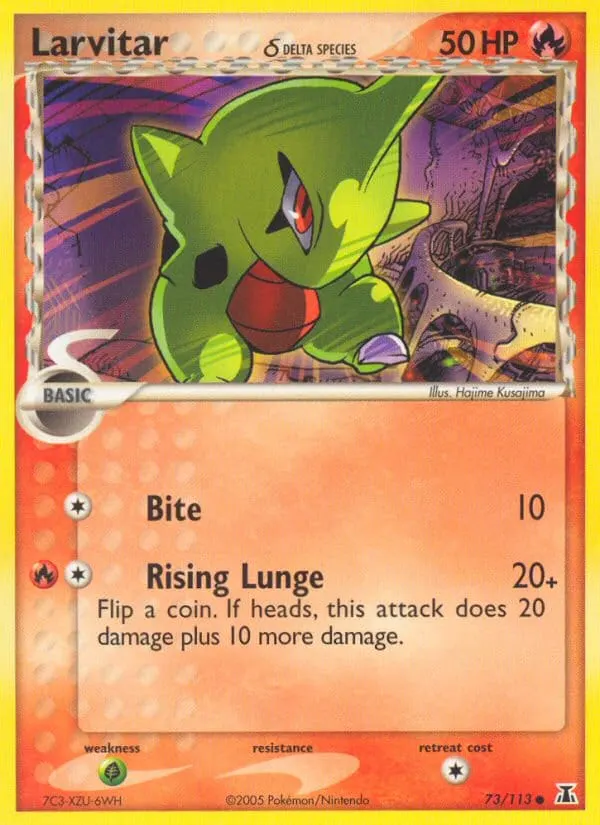 Larvitar δ card photo