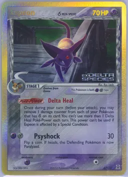 Espeon δ card photo