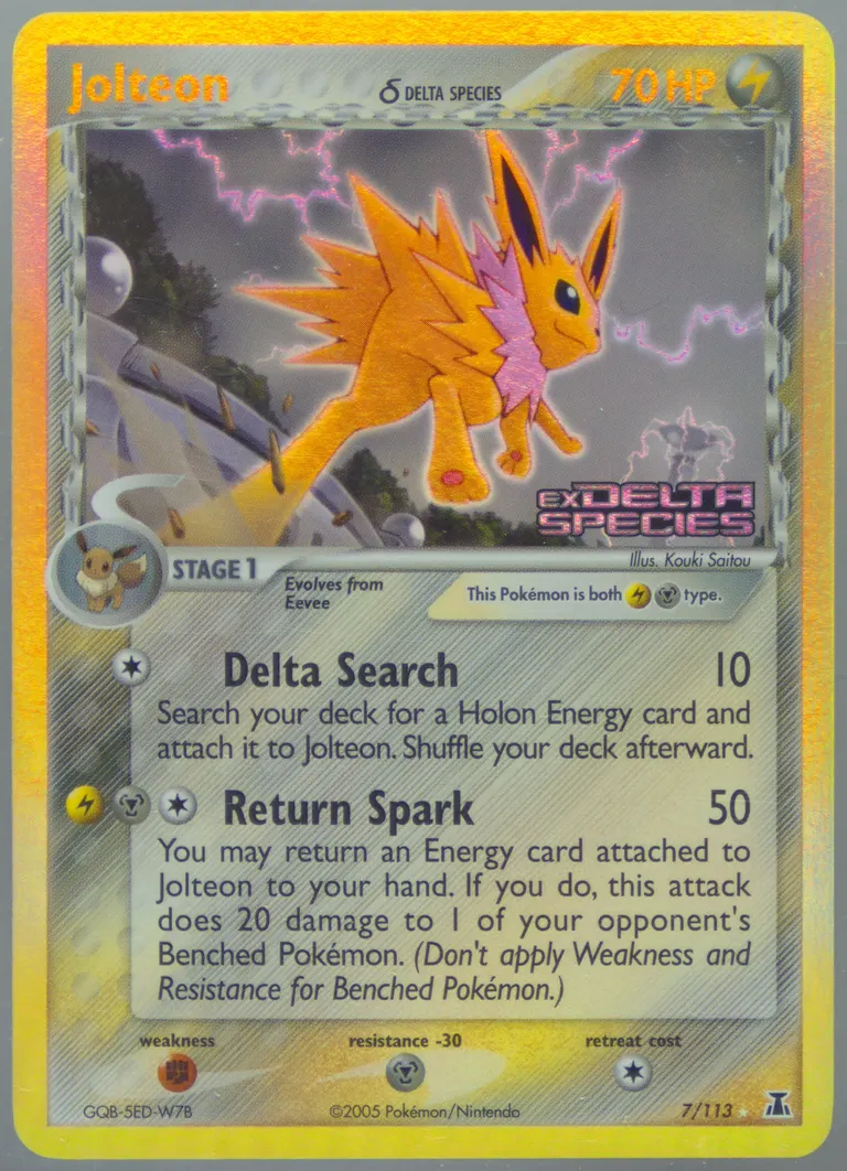 Jolteon δ card photo