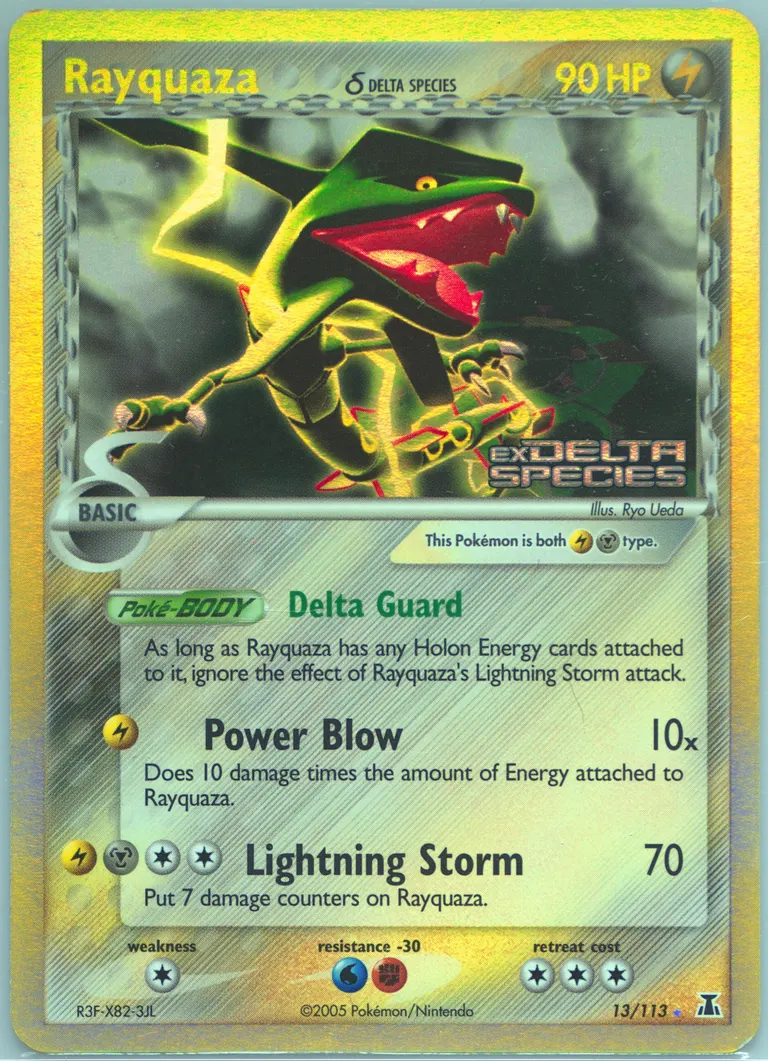Rayquaza δ card photo