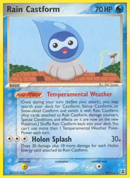 Rain Castform card photo