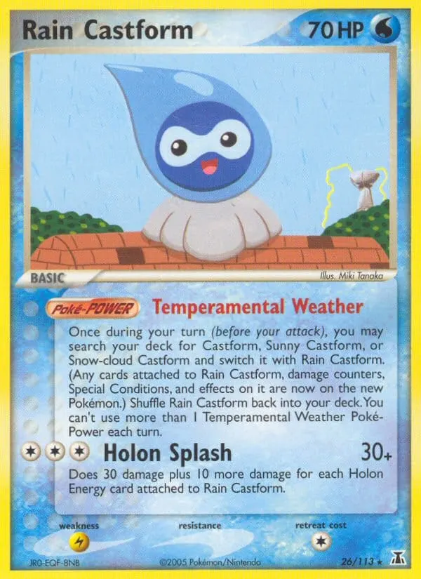 Rain Castform card photo