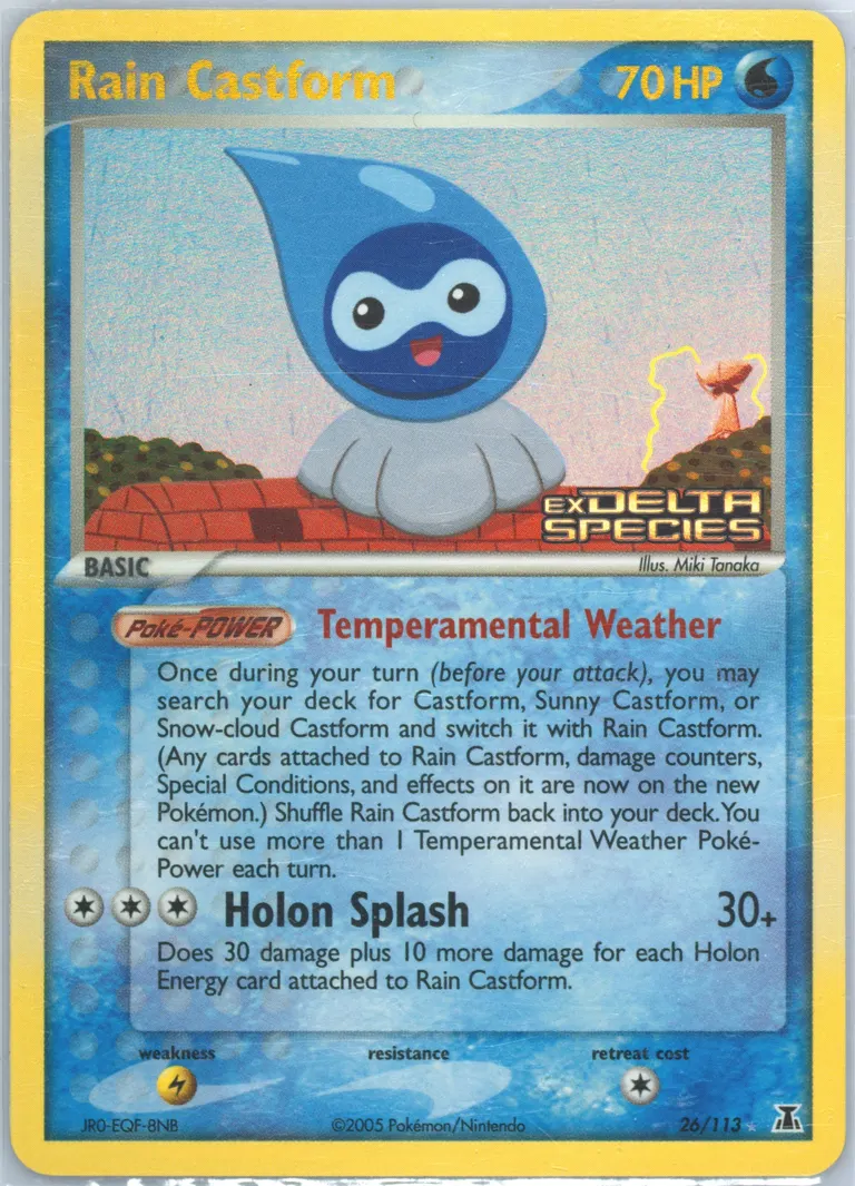 Rain Castform card photo