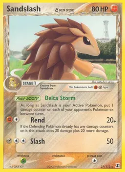 Sandslash δ card photo