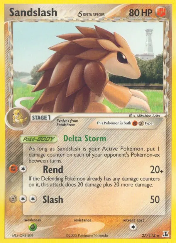 Sandslash δ card photo