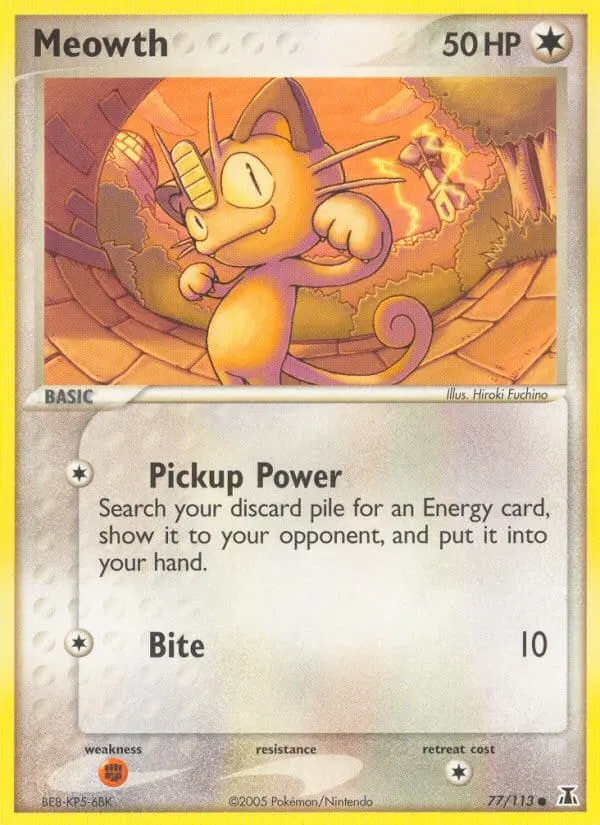 Meowth card photo