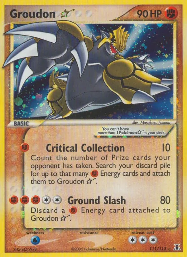 Groudon Star card photo