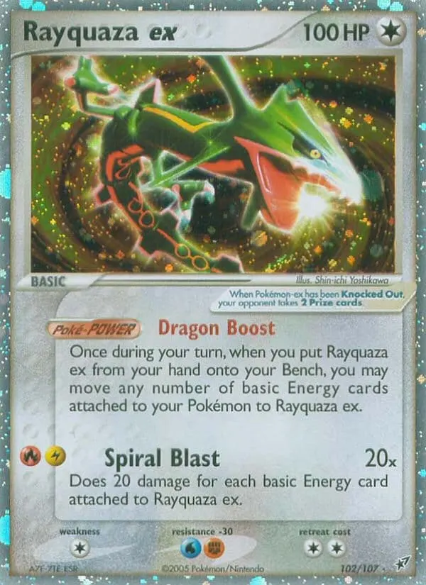 Rayquaza ex card photo