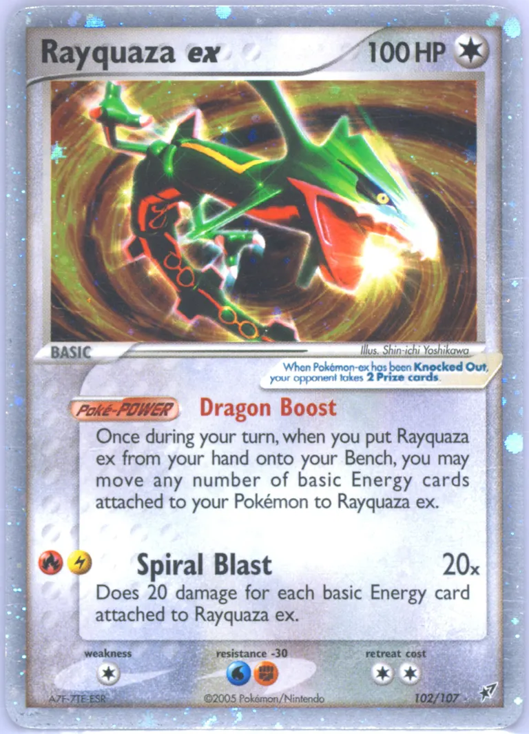 Rayquaza ex card photo