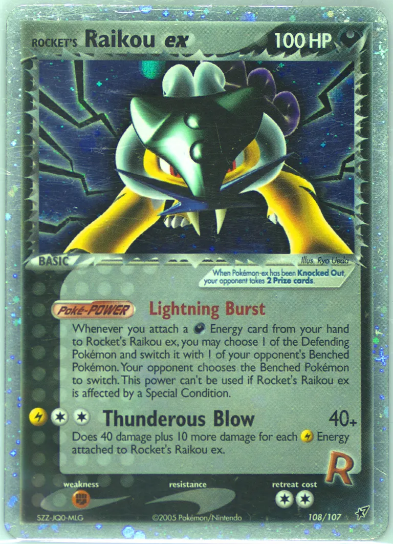 Rocket's Raikou ex card photo