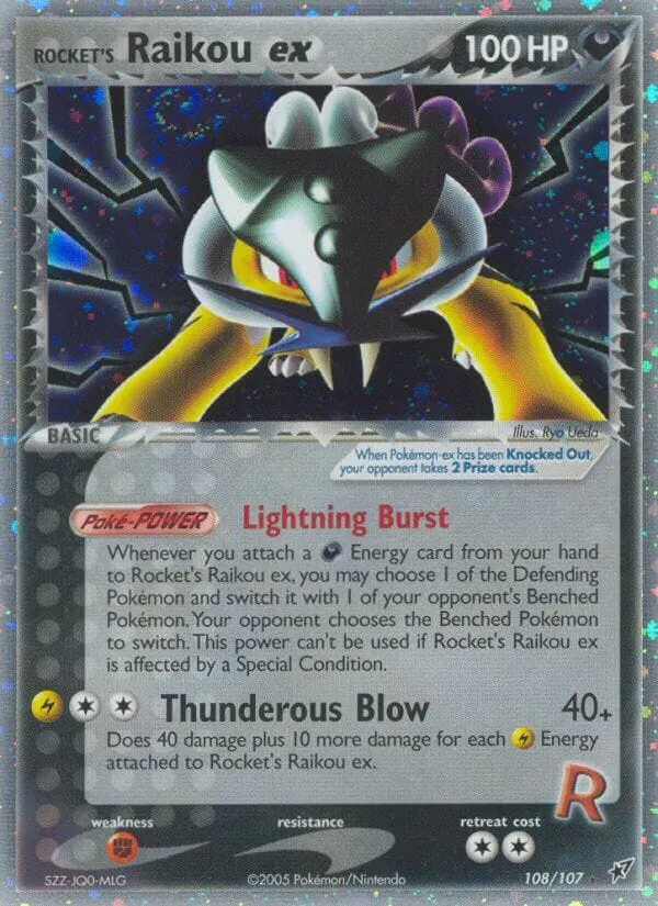 Rocket's Raikou ex card photo