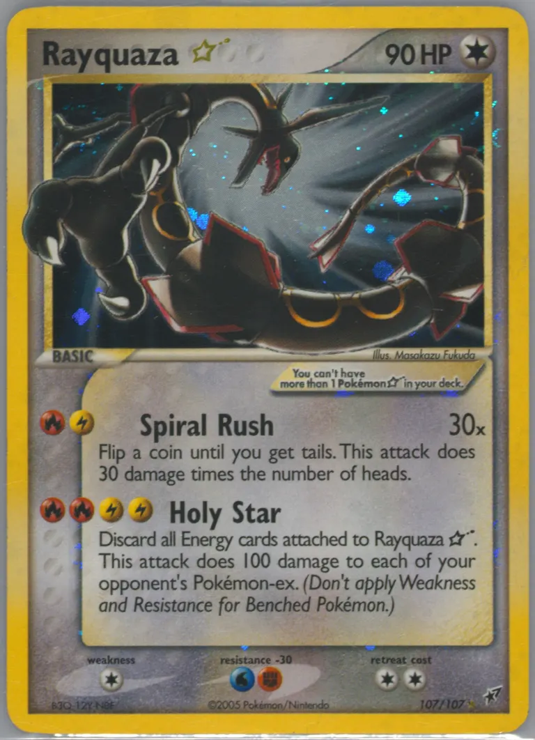 Rayquaza Star card photo