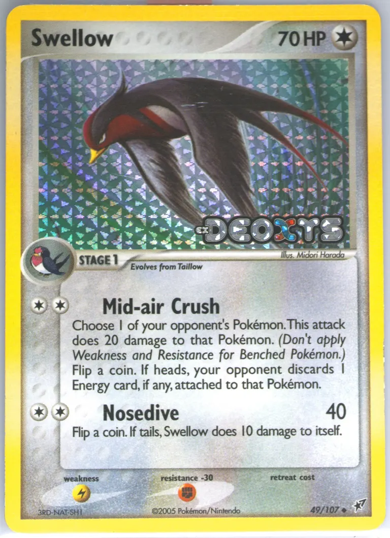 Swellow card photo