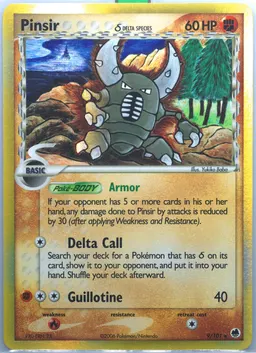Pinsir δ card photo