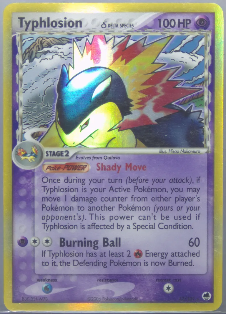 Typhlosion δ card photo
