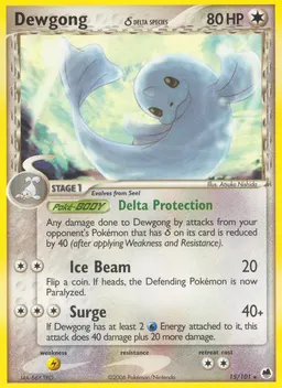 Dewgong δ card photo