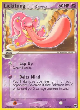 Lickitung δ card photo