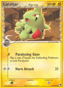 Larvitar δ card photo
