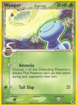 Wooper δ card photo