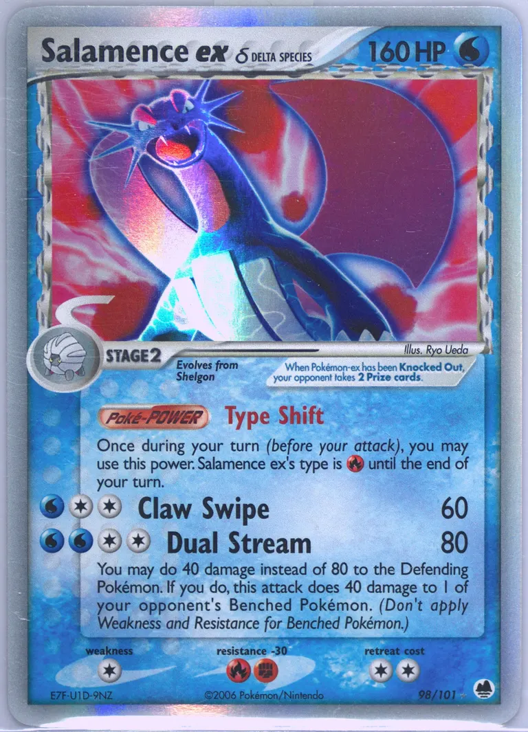 Salamence ex δ card photo