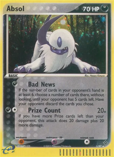 Absol card photo