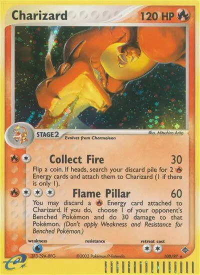 Charizard card photo